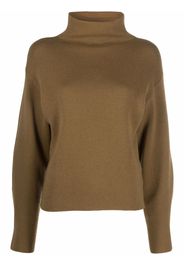 Vince fine-knit high-neck jumper - Marrone