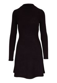 Vince high-neck flared dress - Nero