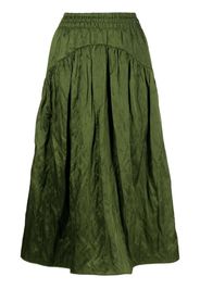 Vince crushed A-line skirt - Verde