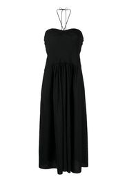 Vince halterneck pleated dress - Nero