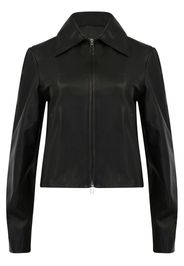 Vince zip-up leather jacket - Nero