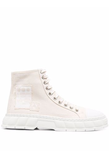 Virón high-top canvas sneakers - Toni neutri