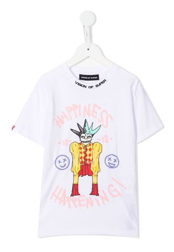 Vision Of Super Kids Baby Drawing-print T-shirt - Bianco