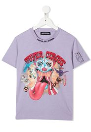 Vision Of Super Kids T-shirt con stampa - Viola