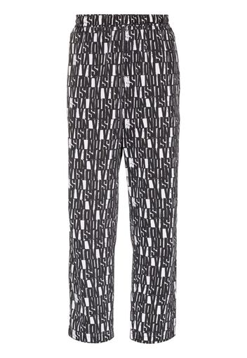 Vision Street Wear patterned straight-leg trousers - Nero