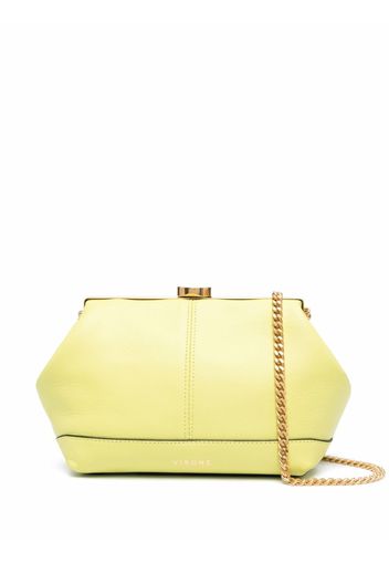 Visone Molly leather clutch bag - Giallo