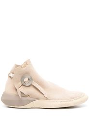 visvim Gila Moc Mid II-Folk suede sneakers - Toni neutri