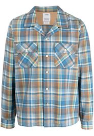 visvim Boomer check-print shirt - Blu