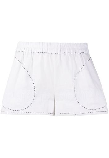 stitching-details short shorts