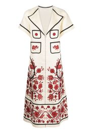 Vita Kin Sasha embroidered linen midi dress - Toni neutri