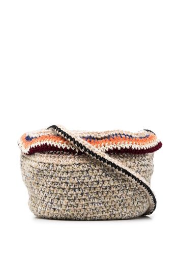 VITELLI chunky-knit wool shoulder bag - Toni neutri