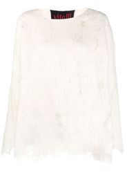 VITELLI open-knit detail jumper - Bianco