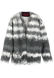 VITELLI Cardigan con cuciture a contrasto - Bianco