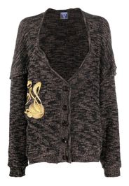 VITELLI embroidered-detail knit cardigan - Marrone