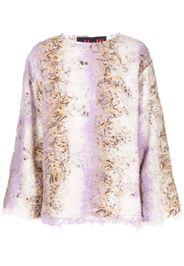 VITELLI gradient-effect knitted jumper - Viola