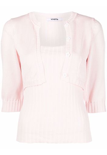 Vivetta layered two-piece jumper - Rosa