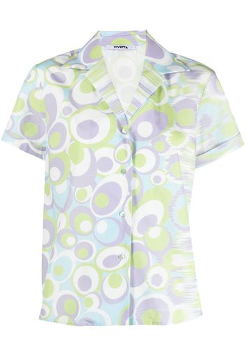 Vivetta all-over graphic-print shirt - Viola