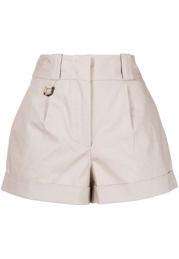 Vivetta high-waisted cotton shorts - Toni neutri