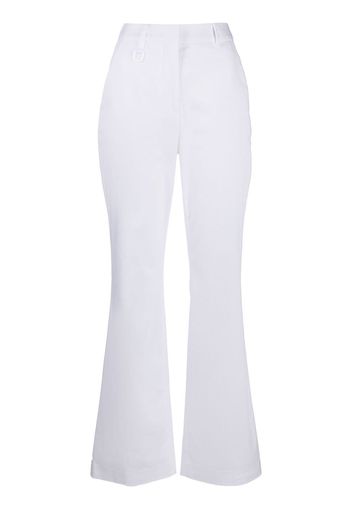 Vivetta high-waisted flared-leg trousers - Bianco