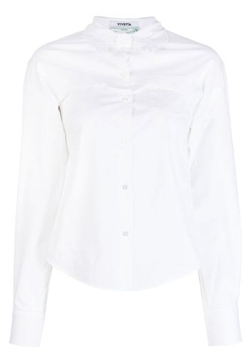 Vivetta Camicia con inserti mantella - Bianco