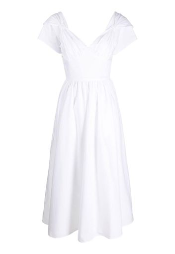 Vivetta flared mid-length dress - Bianco