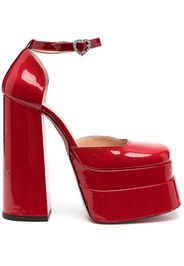 Vivetta patent-leather platform 160mm pumps - Rosso