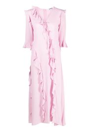 Vivetta asymmetric ruffle maxi dress - Rosa