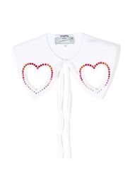 Vivetta heart-shape cotton collar - Bianco