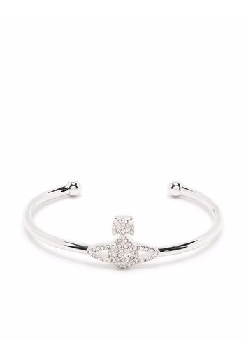 Vivienne Westwood bracciale rigido con pompon - Argento