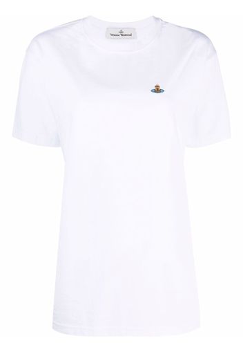 Vivienne Westwood Orb-embroidered T-shirt - Bianco