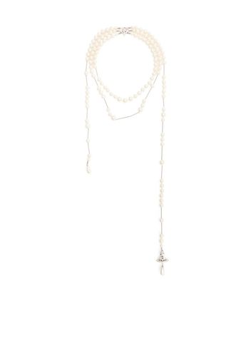 Vivienne Westwood Broken pearl necklace - Toni neutri