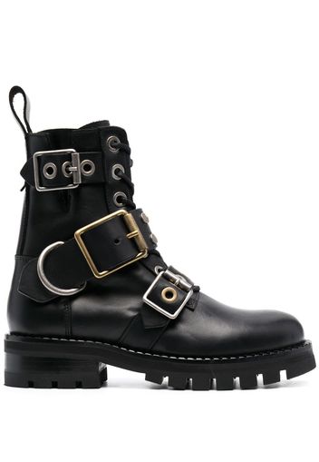 Vivienne Westwood stud-embellished combat boots - Nero