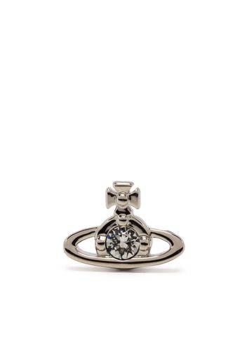 Vivienne Westwood Orecchino a bottone Nano Solitaire - Argento