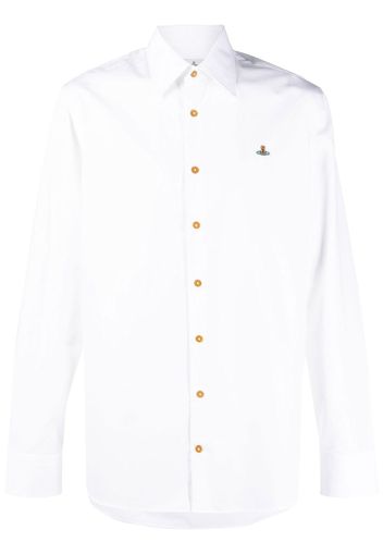 Vivienne Westwood Orb-logo organic-cotton shirt - Bianco