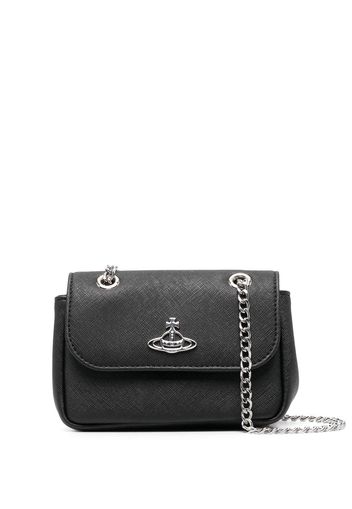 Vivienne Westwood Borsa a tracolla con logo - Nero