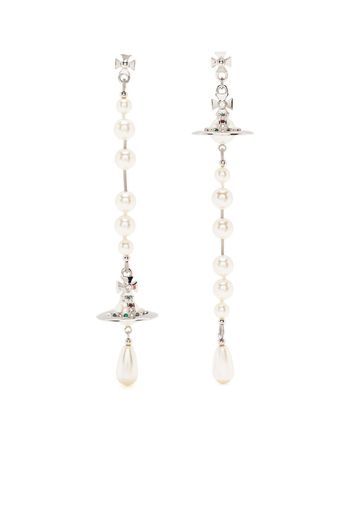 Vivienne Westwood Broken pearl earrings - Bianco