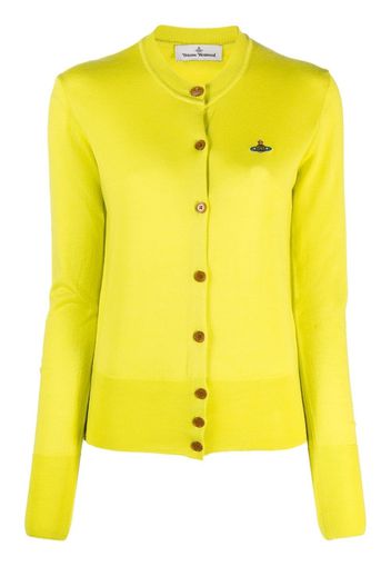 Vivienne Westwood Bea Orb-embroidered cardigan - Giallo