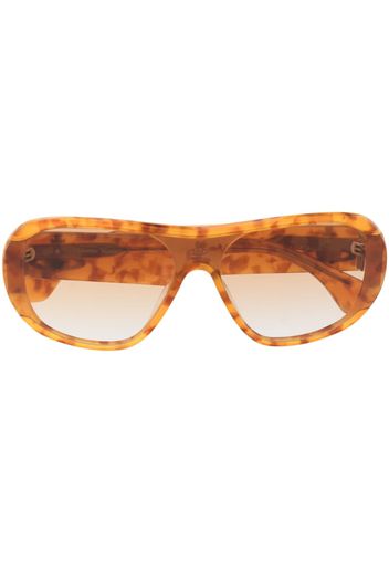 Vivienne Westwood tortoiseshell-effect oversize sunglasses - Marrone