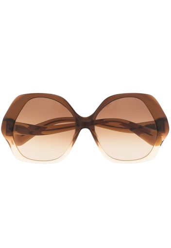 Vivienne Westwood faded oversize-frame sunglasses - Marrone