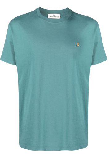 Vivienne Westwood Orb-embroidered cotton T-shirt - Verde