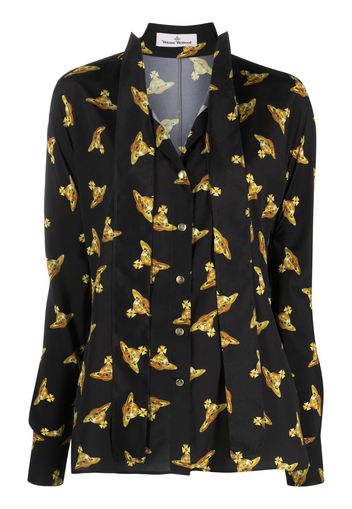 Vivienne Westwood all-over Orb-print shirt - Nero