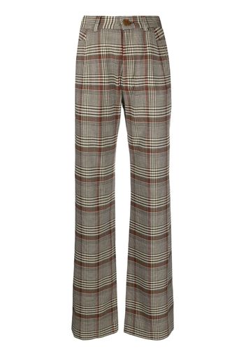 Vivienne Westwood straight-leg plaid trousers - Marrone