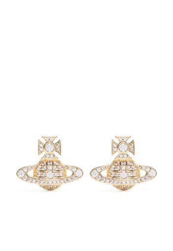 Vivienne Westwood Orb crystal-embellished stud earrings - Oro