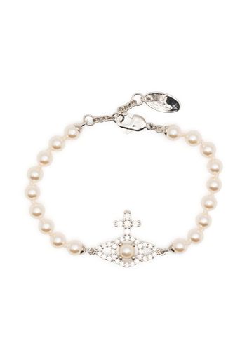 Vivienne Westwood Olympia faux-pearl bracelet - Bianco