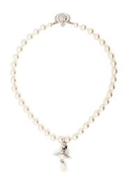 Vivienne Westwood faux-pearl drop choker - Bianco