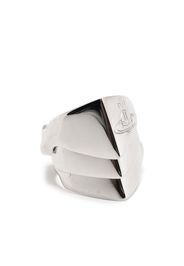 Vivienne Westwood sterling-silver Orb knuckleduster ring - Argento