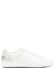 Vivienne Westwood logo-print leather sneakers - Bianco