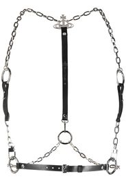 Vivienne Westwood Orb-plaque leather belt - Nero