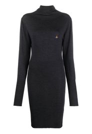 Vivienne Westwood Bea orb-embroidered knitted dress - Grigio
