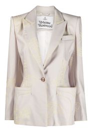 Vivienne Westwood Orb-print wool blazer - Toni neutri